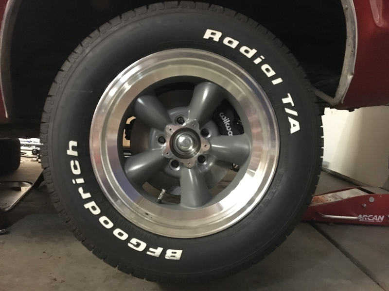 11.3" rotors say peek-a-boo! I guess I could’ve gone bigger.